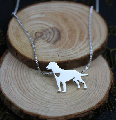 Labrador retriever CUTE necklace metal pendant Silver/gold colors plated for men and women