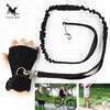 Hands Free Dog Leash, Glove Bungee Lead Adjustable Traction Strap with Soft and Breathable Glove