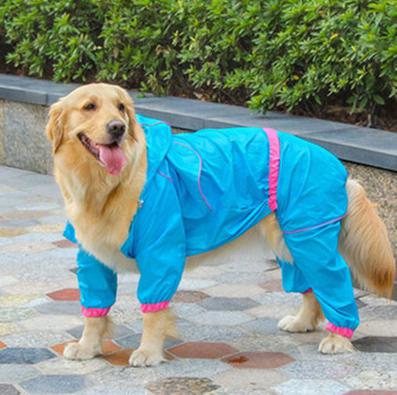 Golden Retriever & Labrador, Hooded Raincoat for Medium to Large Dogs, Waterproof  Rain Coat Jacket S-XL