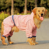 Golden Retriever & Labrador, Hooded Raincoat for Medium to Large Dogs, Waterproof  Rain Coat Jacket S-XL