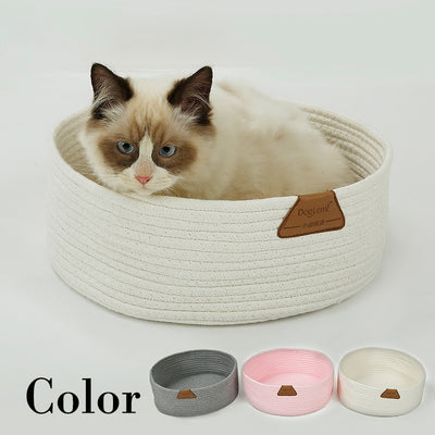 Handmade Cotton Rope Cat Bed Sofa House Scratcher