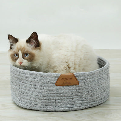 Handmade Cotton Rope Cat Bed Sofa House Scratcher