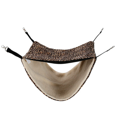 Two Layers Winter Warm Cat Hammock Hanging Bed - Bed Cushion