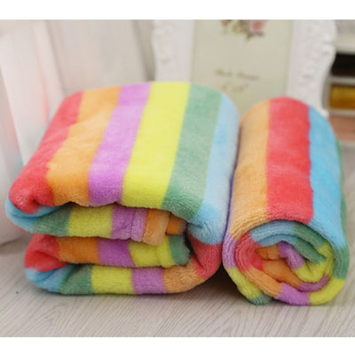 Colorful fleece Soft dog Blanket winter Warm small Pet Cat and Dog